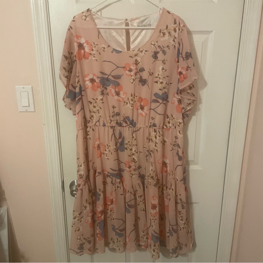 Light Pink Floral Dress